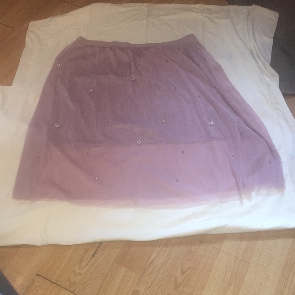 Plus size tulle skirt